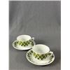 Image 2 : 5 MCM Gustavsberg Swedish & 2 Pontesa Spain Demitasse Cups & Saucer Sets
