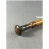 Image 2 : 1944 20mm MK4 Shell In Removeable Head Gentlemen's Walking Stick - 36". Likely Sterling & Brass