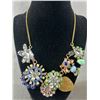 Image 2 : Beautiful Rhinestones Necklace & 4 Rhinestones Rings