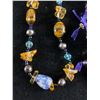 Image 2 : 2 Genuine Gem Stones & 1 Art Glass Beads, Necklaces