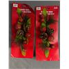 Image 2 : Christmas Crafting Items - Decorative Sprays, Frosted Life Sized Apples & Pomegranates