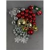 Image 2 : Christmas Lot - Tree Ornaments, Stockings & Light Up Musical Door Banners