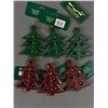 Image 6 : Christmas Lot - Cello Basket Wrap, Tree Ornaments, Bells & More