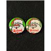 Image 1 : 2 Vintage 1950's Woodward's Christmas Pins/Badges