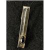 Image 4 : 2 Vintage Tie Clips/Bars 1 Agate and 1 Black Alaska Diamond