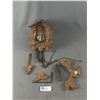 Image 1 : Vintage German Made Wood Cuckoo Clock. Approx. House Is Approx. 9" x 8"