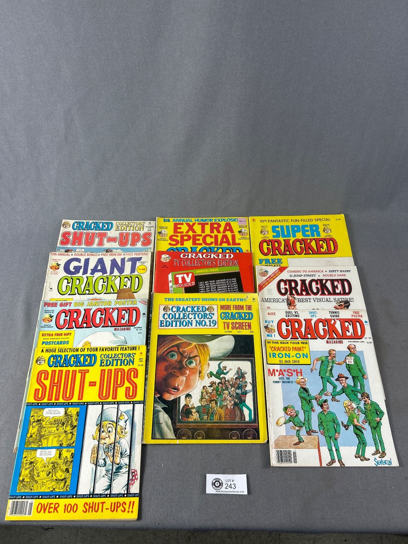 10 Vintage CRACKED Satire Humour Magazines