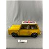 Image 2 : Metal Art Tin Mini w/ Union Jack On Roof. Approx. 12" L x 4.75" H x 4.75" W
