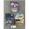 Image 1 : 3 Greenlight 1:64 Scale Collectibles - 1965 Volkswagen Type 3 Squareback Panel, Airstream 16' Bambi