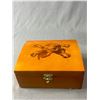 Image 2 : Decorative Trinket Box w/ Latch Approx. 5.5" H x 7" x 4" & 2 Wood Storage Boxes. Approx. 10" x 6.5" 