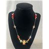 Image 2 : Beautiful Handcrafted Crystal 17"L Necklace & 2 Bracelets