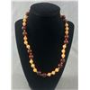 Image 2 : Handcrafted Yellow Jade & Red Jasper 18"L Necklace & Earrings Set