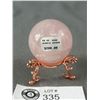 Image 2 : 50mm Rose Quartz Spere. Retails $200.00