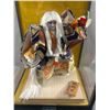 Image 2 : Vintage Japanese Kabuki Doll In 19" x 12" x 15" Glass Case. NO SHIPPING