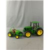 Image 2 : ERTL John Deere Tractors w/ Assorted Accessories & Vintage Metal John Deere Combine, Approx. 12" L