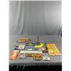 Image 1 : Vintage Lot - Chase B.C. Ashtray, Fishing Lures, Patches, Metal Oil Spout & More