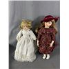 Image 2 : 3 Vintage Porcelain Dolls & Old Made In Canada Large Composition Doll w/Soft Body