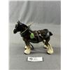 Image 1 : Vintage Melba Ware England Clydsdale Horse Figurine. Approx. 6.5" H x 8" L