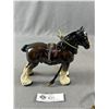Image 2 : Vintage Melba Ware England Clydsdale Horse Figurine. Approx. 6.5" H x 8" L