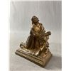 Image 2 : Metal 4.5" x 5.5" Jesus Praying Figure & 10.5" H Brass/Glass Lantern