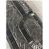 Image 2 : Very Nice Aboriginal Inspired Canada Pearlite Cribbage Board w/ Abalone Accents. Approx. 7" x 13.5"
