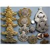 Image 1 : Militaria Badges;  Lot  includes WW2 Toronto Scottish(3),  Lake Superior Regiment Badge(2), The Lorn