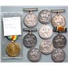 Image 1 : Militaria Medals;  1914-18 British War Medals. Lot of 9 issues and 1 x Victory Medal.  War Medals to