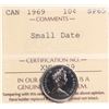 Image 5 : 1969 10¢ ICCS Gem Specimen-65. The ICCS population report suggests only a single example is graded f