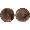 Image 1 : 1893 1¢ "Triple Punch "9" ICCS Choice Mint State-64RB.  To our knowledge, this is the Finest known e