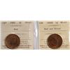 Image 1 : 1900 1¢ RED, & 1900H R&B both ICCS Choice Mint State-63.