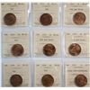 Image 1 : 1911 1¢, 1912, 1913, 1914, 1916, 1917, 1918, 1919, and 1920 Large all ICCS Choice Mint State-63, lot