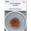 Image 2 : 1924 1¢ PCGS Choice Mint State-63RB.  A nice lustrous 65% Red key example.