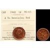 Image 1 : 1948 1¢ A to Denticle ICCS Gem Mint State-65RED.  Full red.