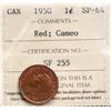 Image 2 : 1950 1¢ ICCS Superb Gem SPECIMEN-64 Red & Cameo.  A highly attractive and beautiful example to add t