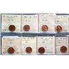 1953 1¢ NSF, 1954, 1955, 1956, 1957, 1958, 1960 all ICCS Gem Mint State-65RED and 1963 ICCS Superb G