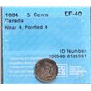 Image 2 : 1884 5¢ Near "4" & Pointed "4" CCCS Extra Fine-40.  key date.