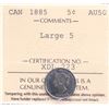 Image 2 : 1885 5¢ Large 5 ICCS About Uncirculated-50.