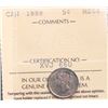 Image 2 : 1888 5¢ ICCS Choice Mint State-64