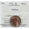 Image 2 : 1942 5¢ Tombac ICCS Superb Gem Mint State-66.  Radiant appeal w/fire red tint.
