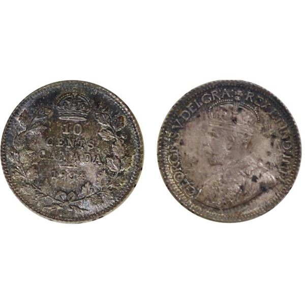 1934 10¢ ICCS Very Choice Mint State-64.  A superb example of this better date.