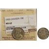 Image 1 : 1935 10¢ ICCS Choice Mint State-62.