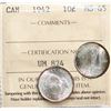 Image 1 : 1942 10¢ ICCS Gem Mint State-65.  Highly lustrous and attractive example.