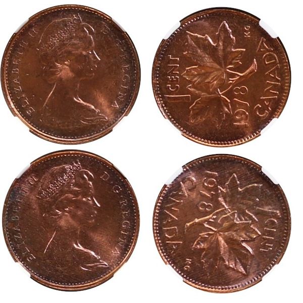 Errors; 1978 1¢ pair matching rotation errors.