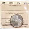 Image 2 : 1902  25¢ ICCS About Uncirculated-50.