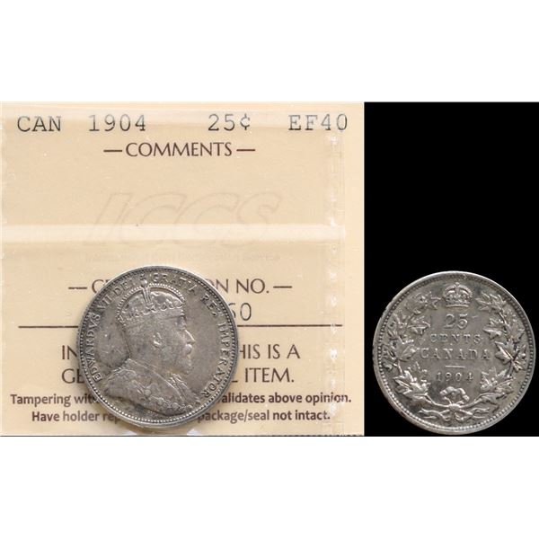 1904 25¢ ICCS Extra Fine-40