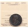 Image 2 : 1911 25¢ ICCS SPECIMEN-60 Intense toning over reflective surfaces.