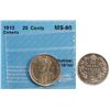 1913 25¢ CCCS Mint State-60.