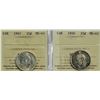 Image 1 : 1941 25¢ &1950 both ICCS Gem Mint State-65.