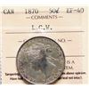 Image 2 : 1870 50¢ LCW ICCS Extra Fine-40.