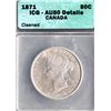 Image 2 : 1871 50¢ ICG About Uncirculated-50 Details.  Designated as cleaned.  Sharp details.